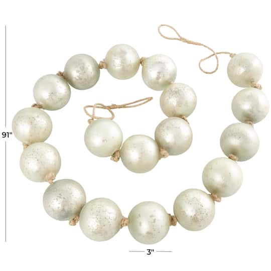 8ft. Extra Long Handmade Glass Beaded Garland with Tassels